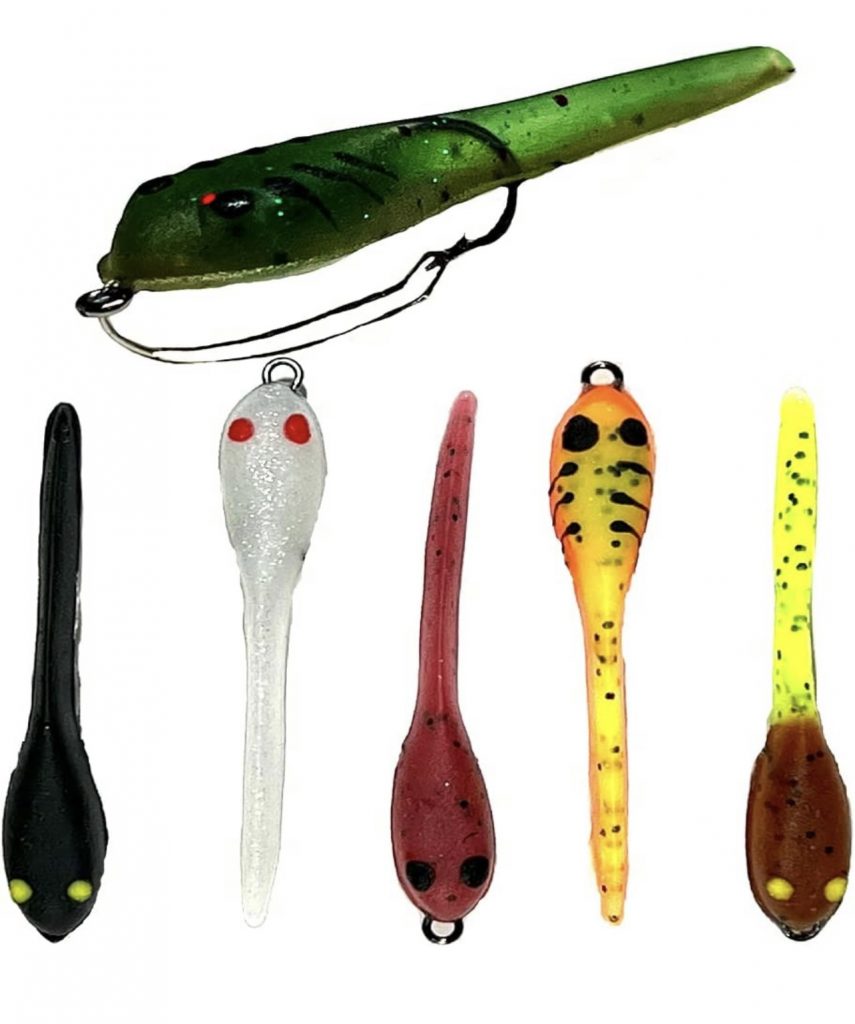 3 Medium Tadpole Weedless 2 Pack Delong Lures