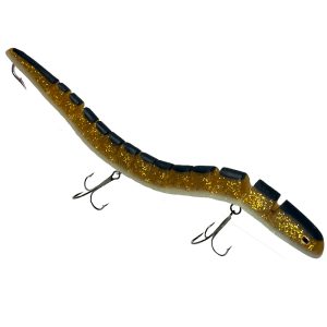 Le Lure - Back Thumper Musky /Muskie Lure - Red Crackle - New old Stock 