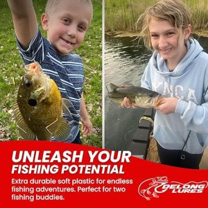 kids fishing for blue gill and girl fishing for bass