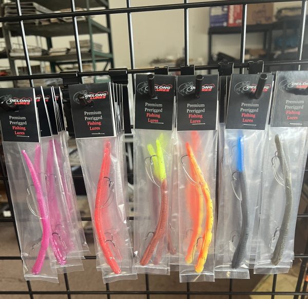 wholesale pre rigged worms 6" weedless